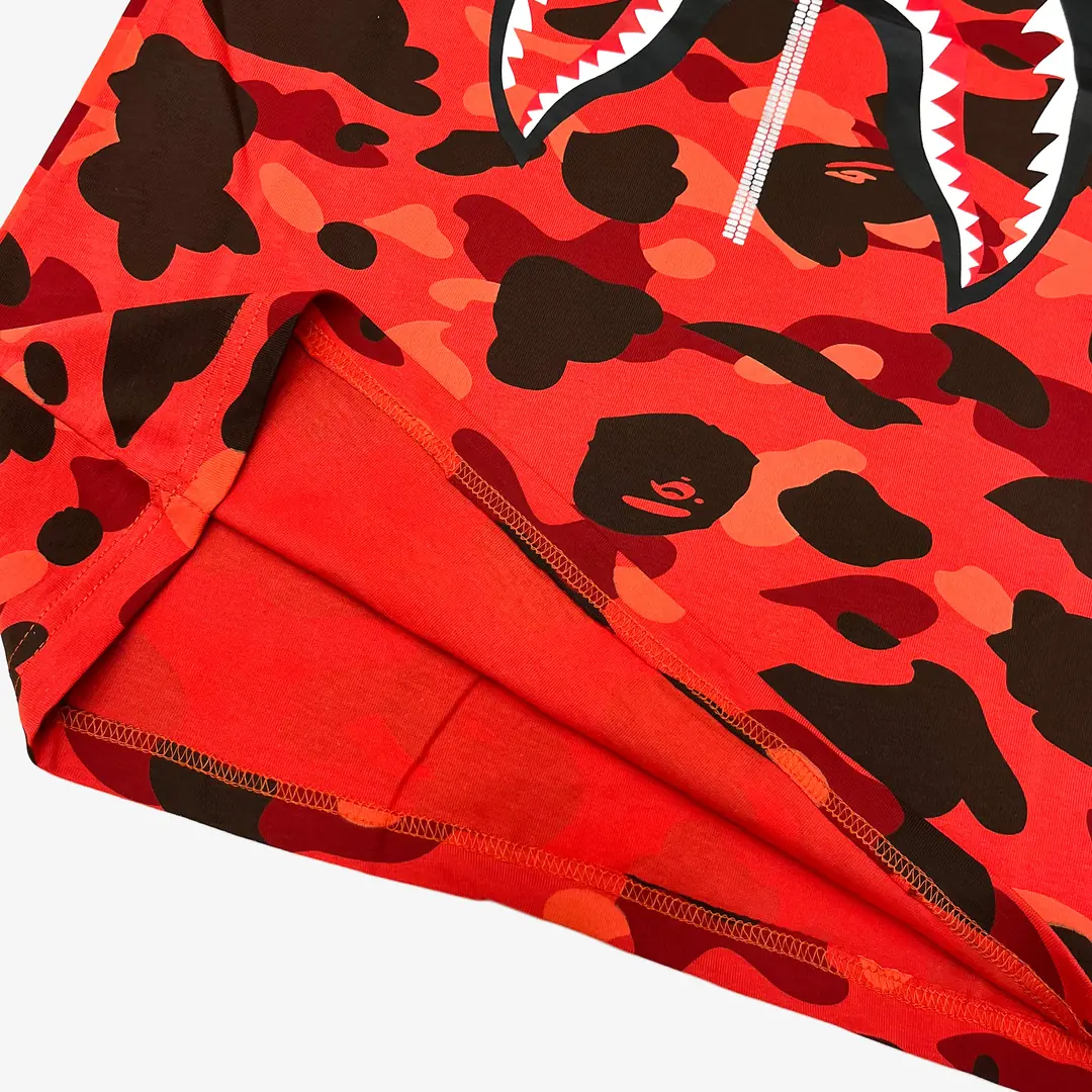 bape18.webp BP T-Shirt Camo Shark Red