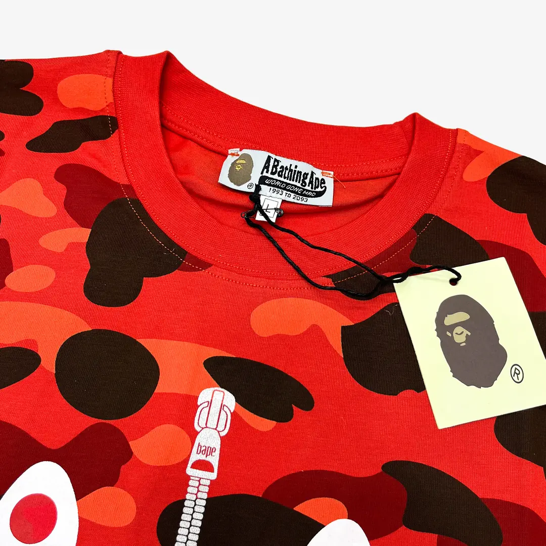 bape19.webp BP T-Shirt Camo Shark Red