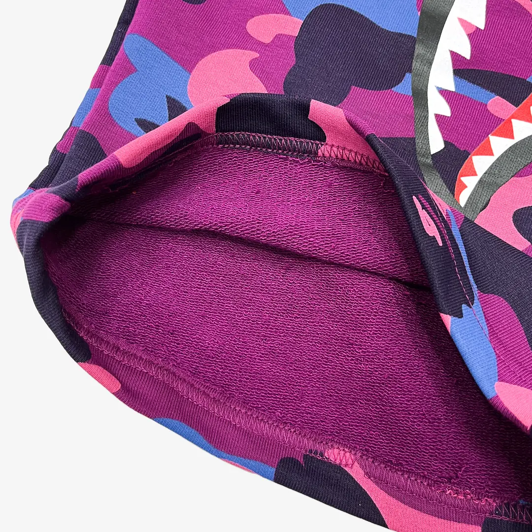 bape26.webp BP Shorts Camo Shark Shorts Purple