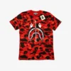 bape46.webp BP T-Shirt Camo Shark Red