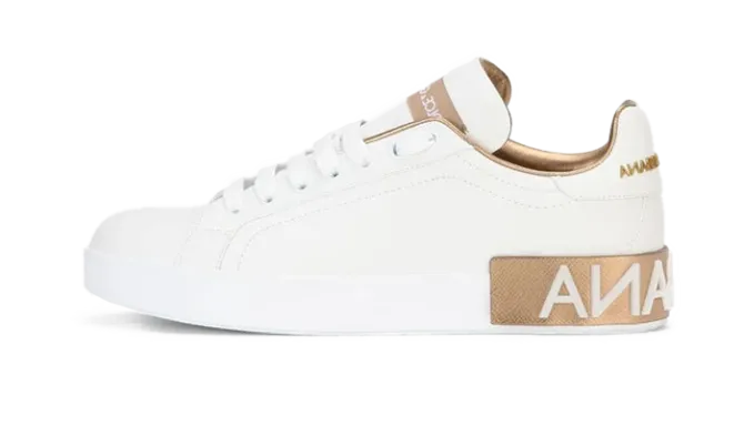 Calfskin Portofino sneakers White Gold