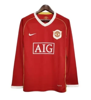 Camiseta Retro Manchester United 06/07 1ª equipación manga larga