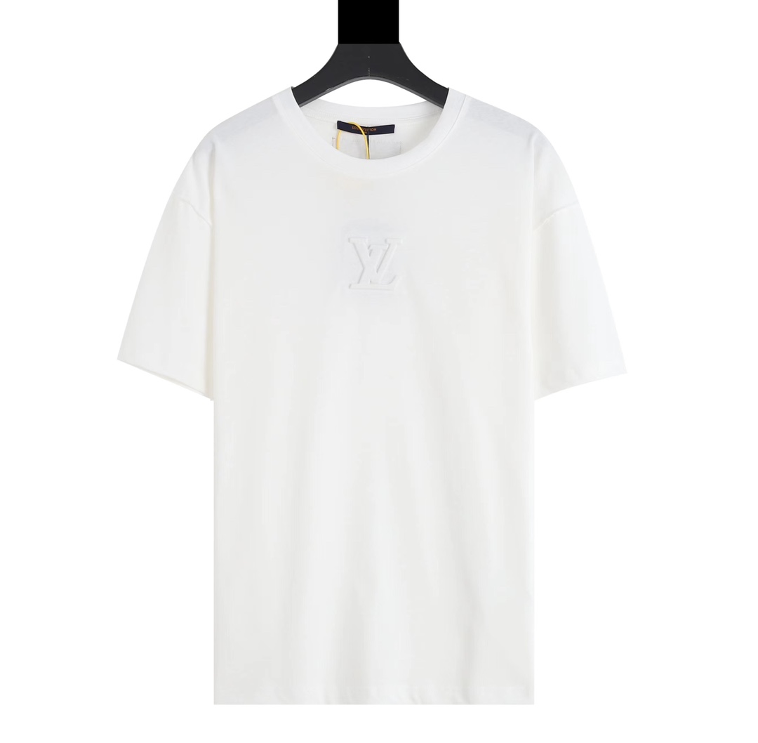cc1631c6.jpg LV T-shirt White Embroidered Logo