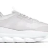 Chain Reaction White Mesh Rubber Suede
