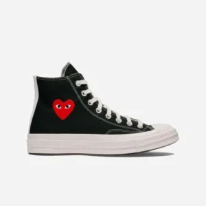 Comme Des Garçons Play x Converse Negras
