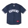 SPRM Jersey Button-Up Velour Logo Navy