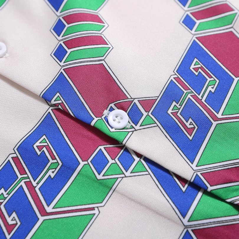 GG T-Shirt Multicolor Pattern Short Sleeve