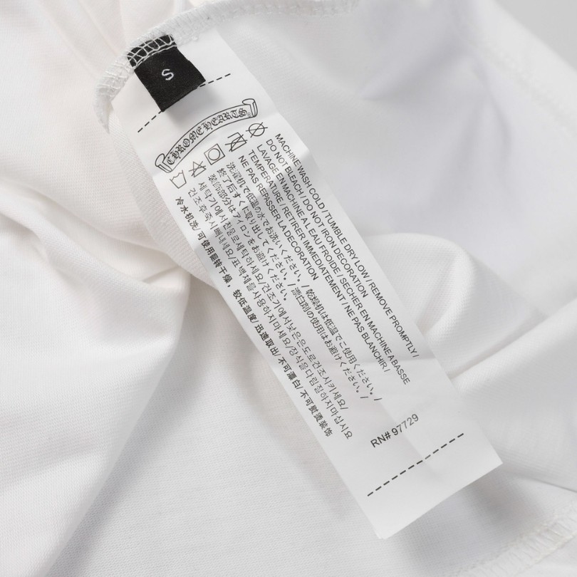 CHRM HRTS T-shirt White Cross Embroidery