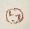 GG T-shirt Distressed Logo Beige