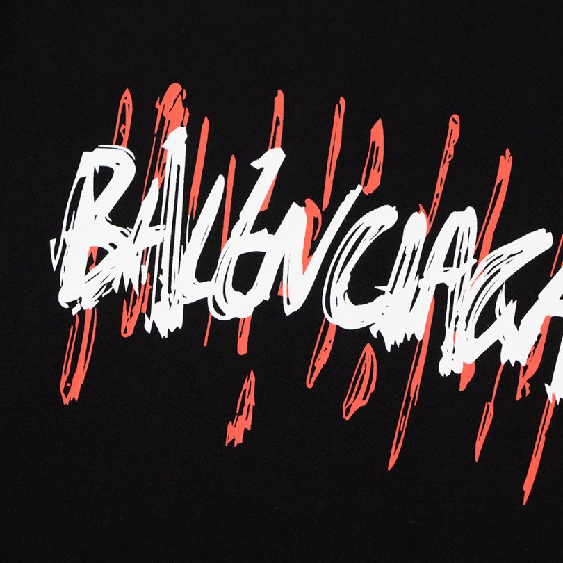 BLNCG T-shirt Graffiti Print Black