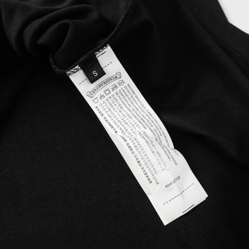 CHRM HRTS T-shirt Black Cross Embroidery