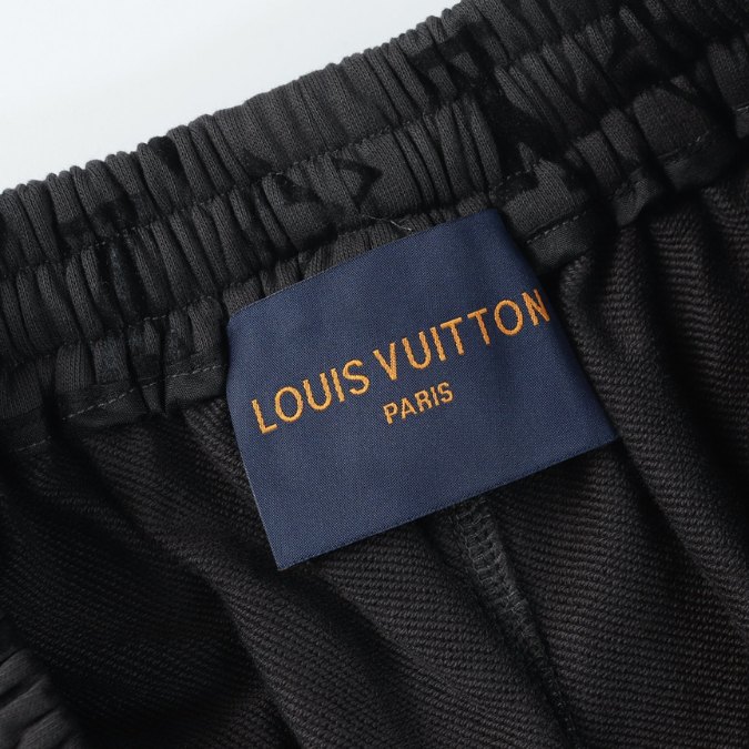 LV Shorts Monogram Grey Black
