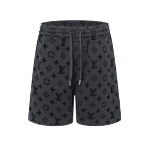 LV Shorts Monogram Grey Black