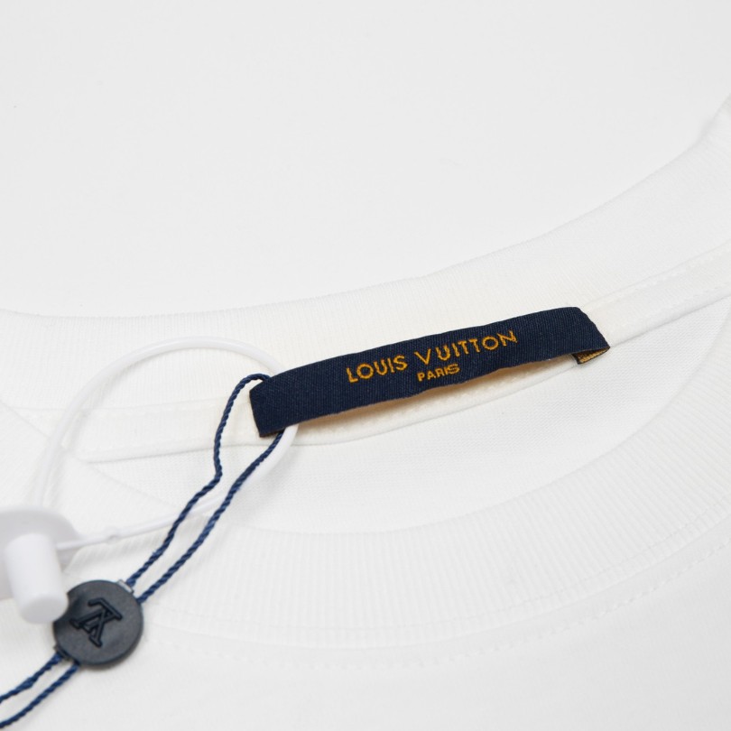 LV T-shirt Rope Logo White