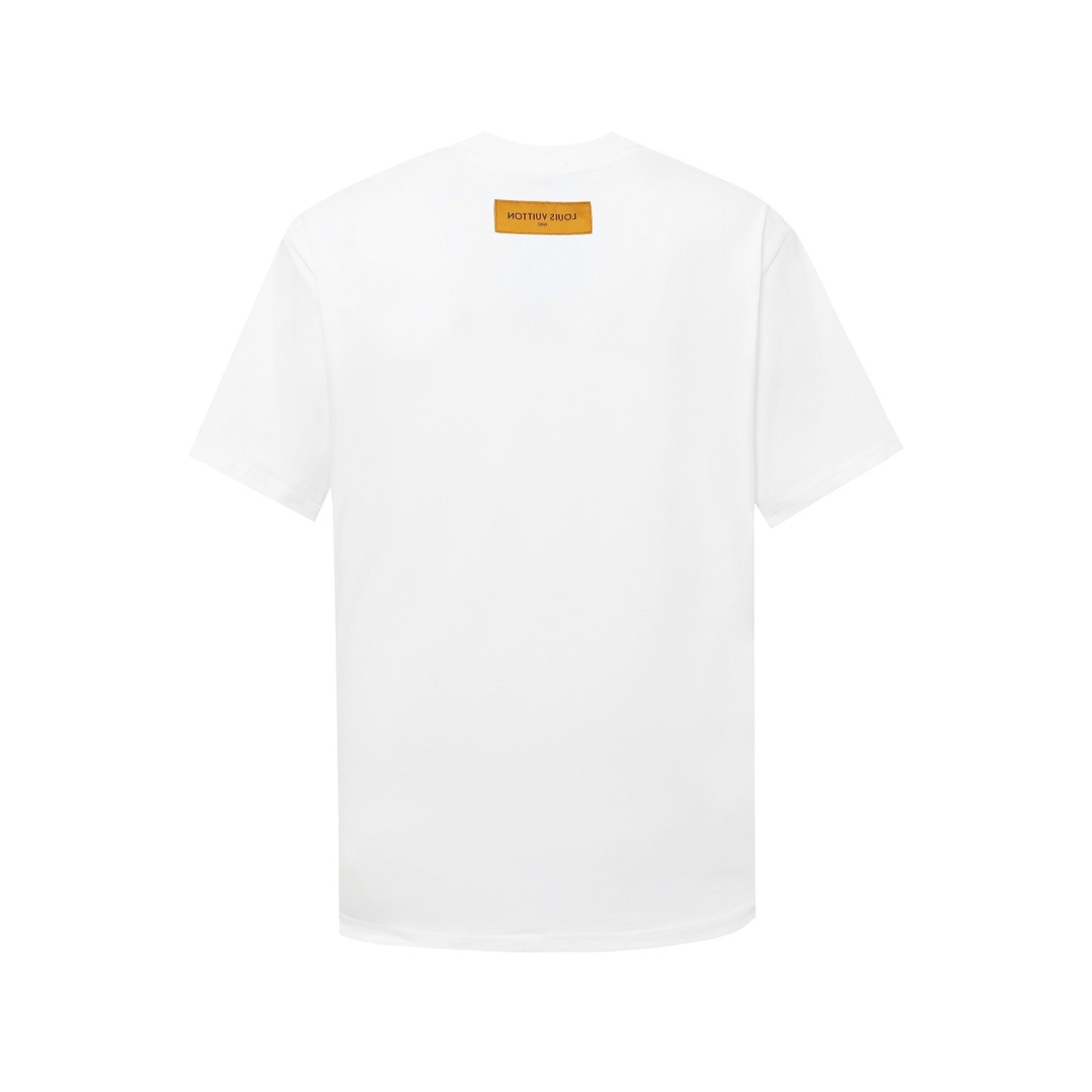 eb9efaff.jpg LV T-shirt White Gradient Logo