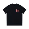 ef3.jpg LV T-Shirt Multicolor Logo Black