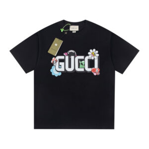 gerg-3.jpg GG Graphic T-shirt with Cartoon Black Logo