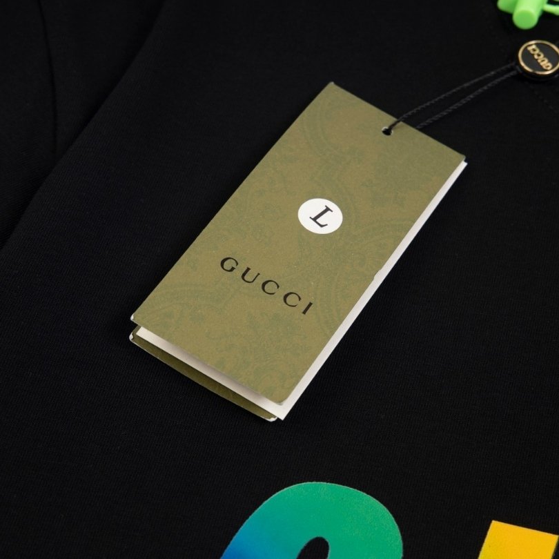 GG T-shirt Rainbow Logo Black