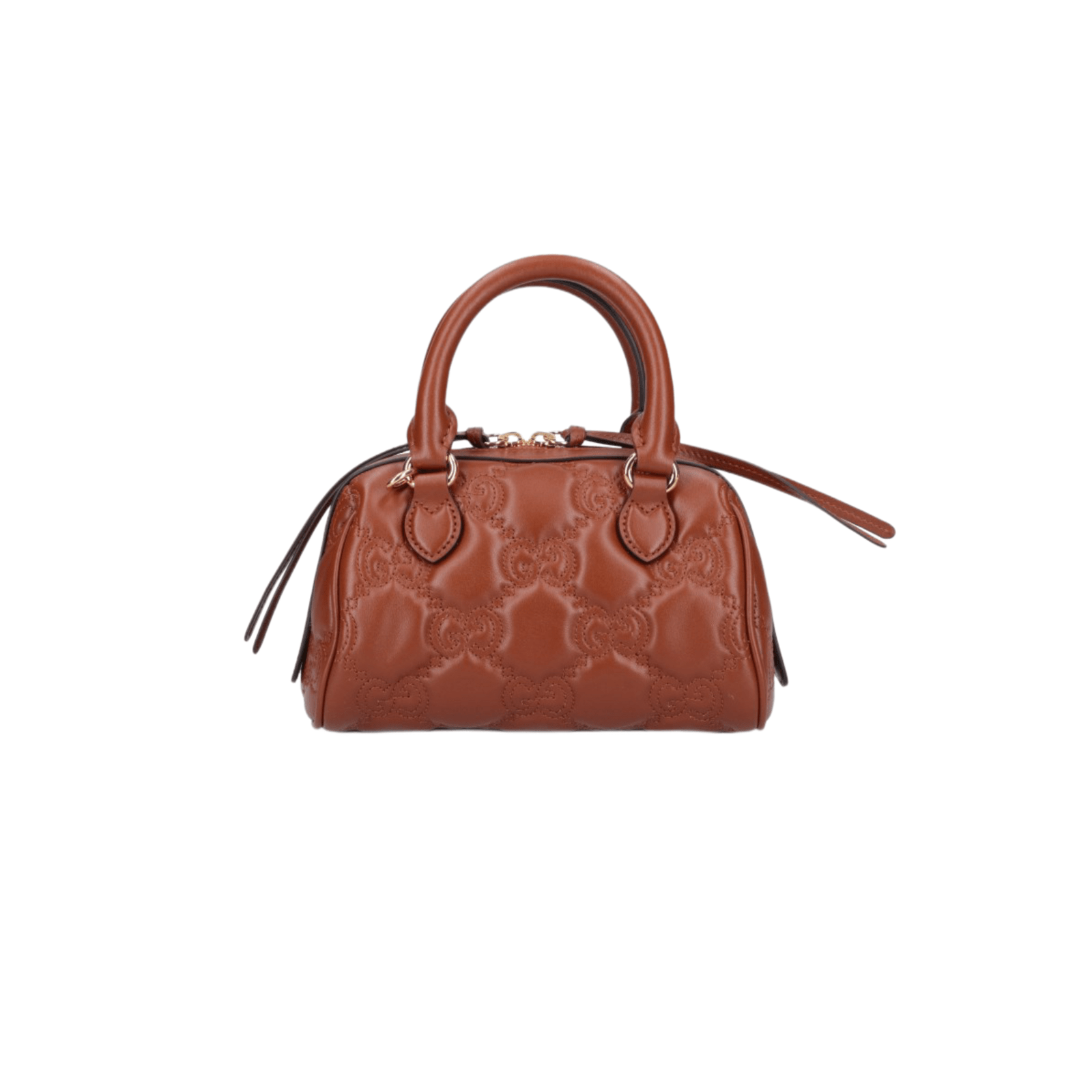 BORSA TOTE GG METALESSÉ MARRONE LOGO ORO