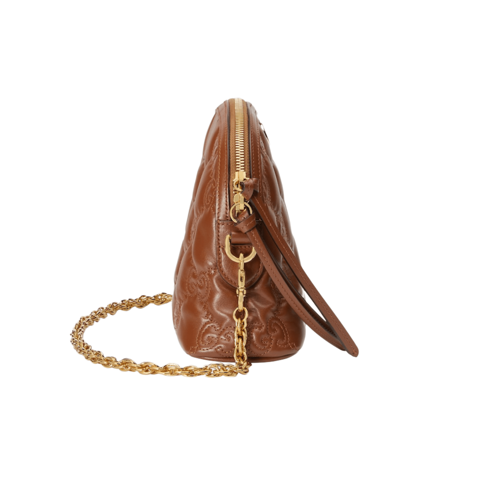 BORSA GG PICCOLA MATELASSÉ MARRONE