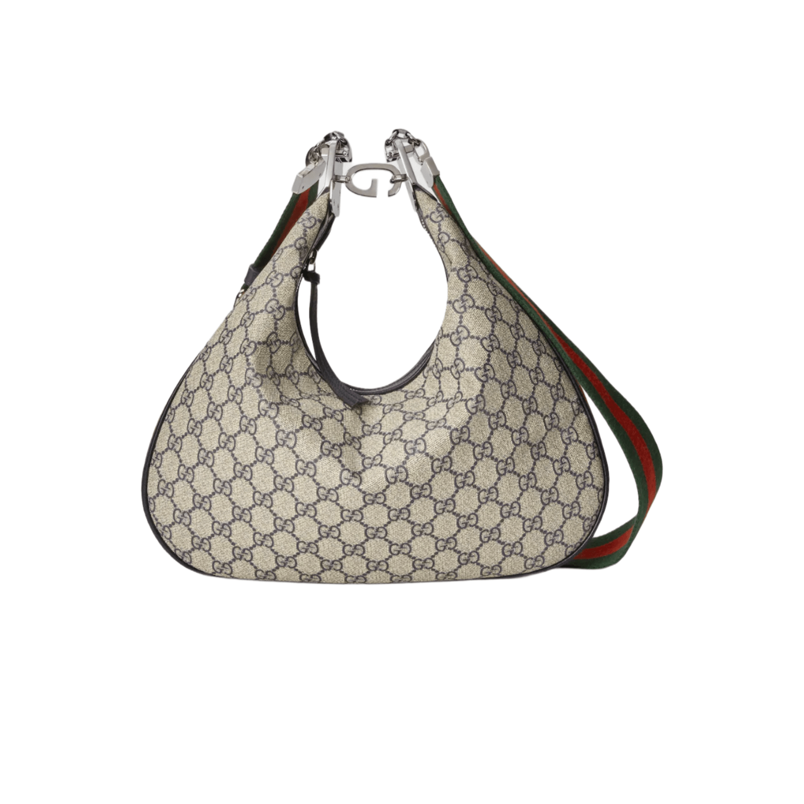 BORSA A SPALLA ATTACHE MEDIA BEIGE E BLU