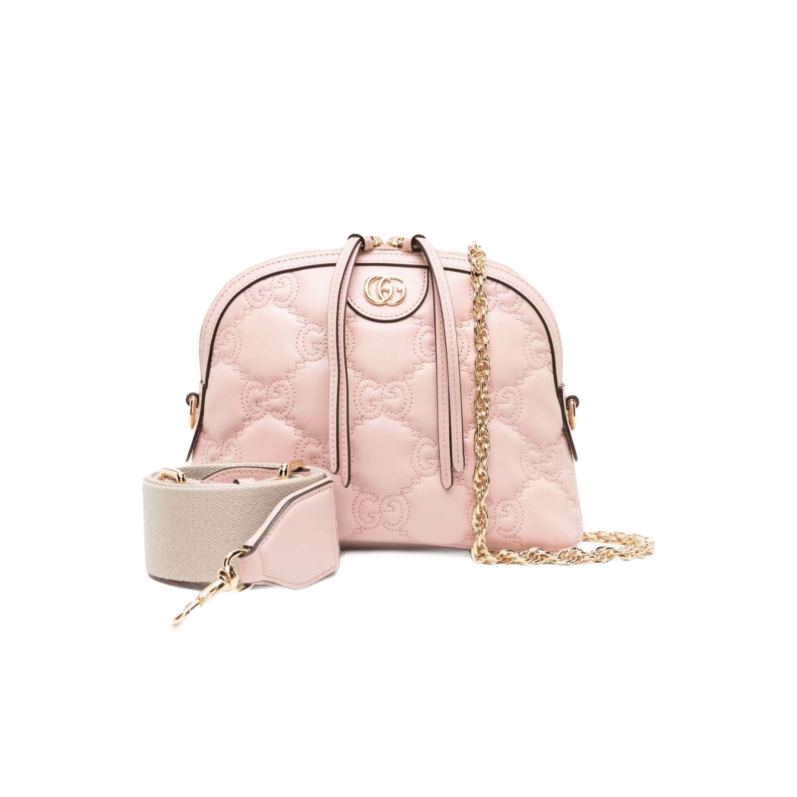 BORSA GG PICCOLA MATELASSÉ BIANCA