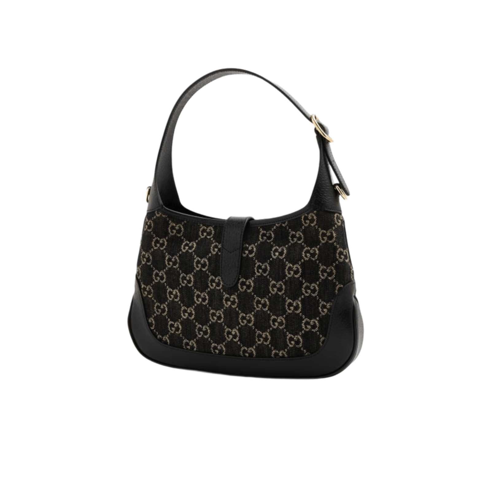 BORSA A TRACOLLA PICCOLA HOBO JACKIE 1961 SUPREME GG NERO AVORIO