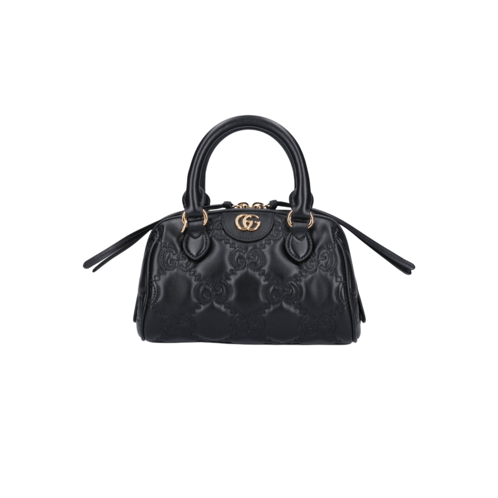 BORSA TOTE GG METALESSÉ NERO LOGO ORO