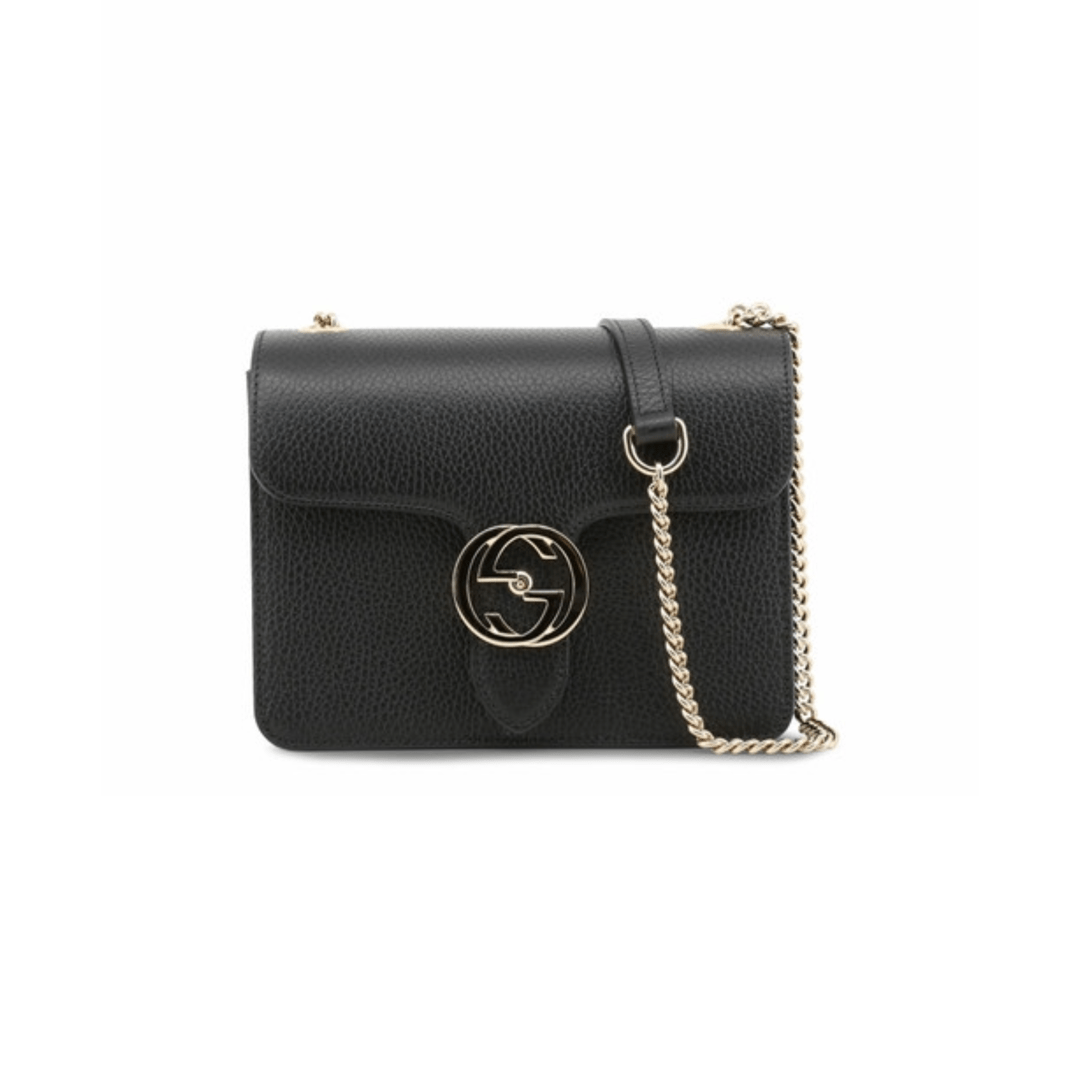 BORSA A TRACOLLA PICCOLA INTERLOCKING G NERA