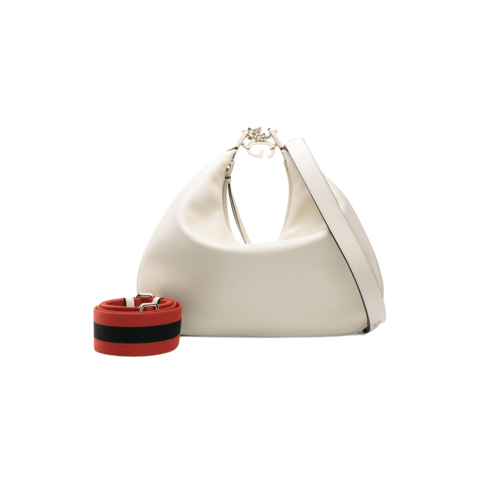 BORSA A SPALLA ATTACHE MEDIA CREMA