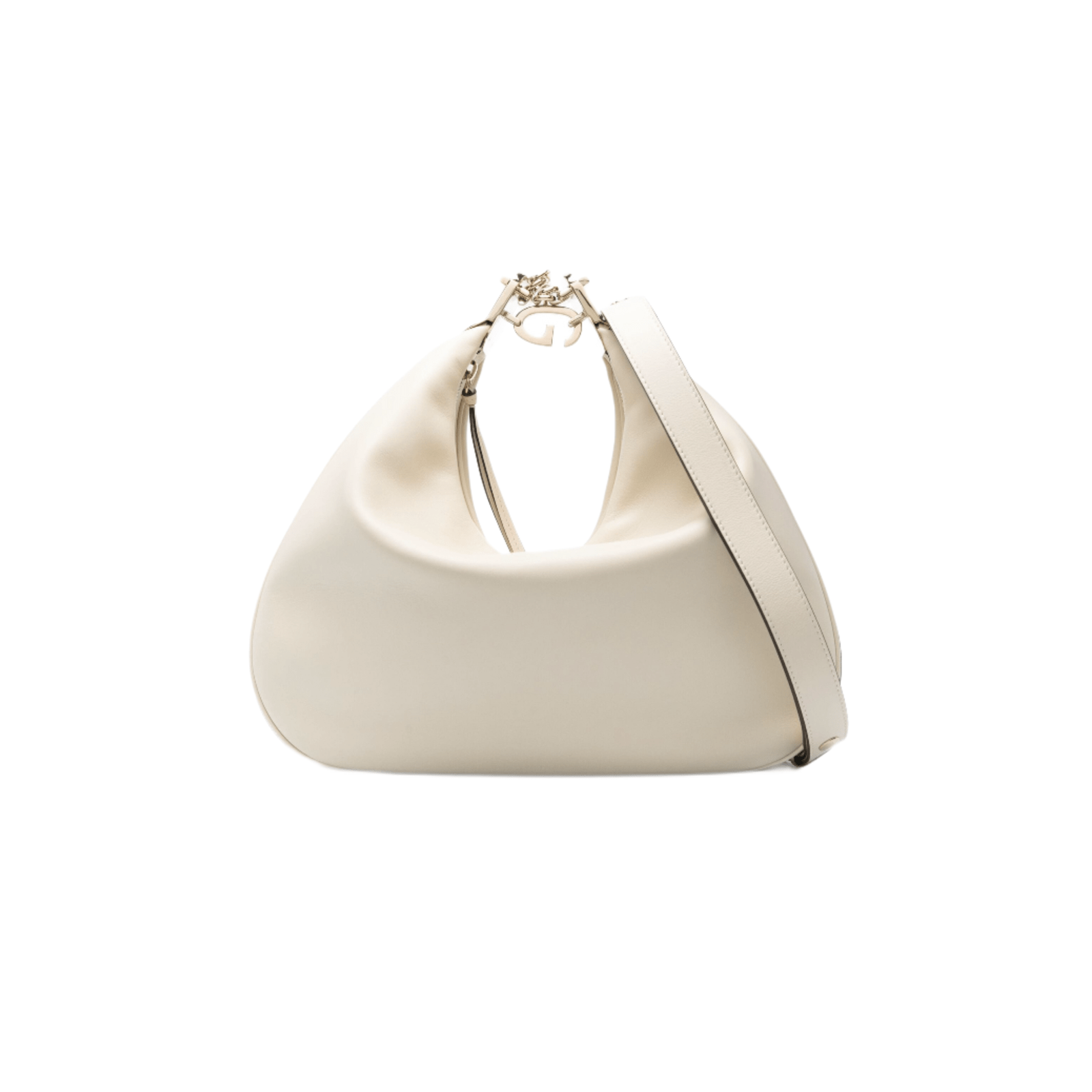 BORSA A SPALLA ATTACHE MEDIA CREMA