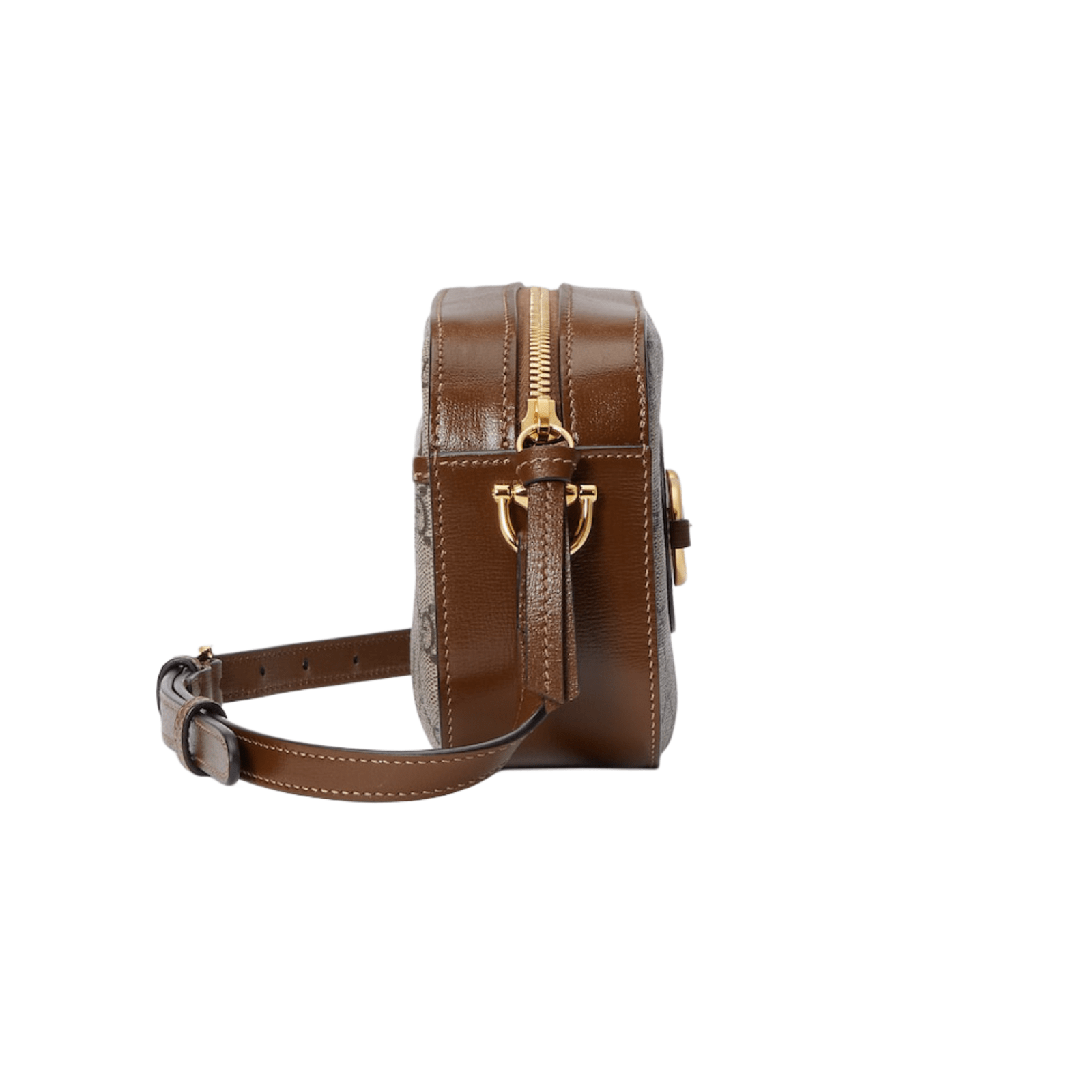 BORSA A SPALLA HORSEBIT 1955 MISURA PICCOLA SUPREME BEIGE ED EBANO