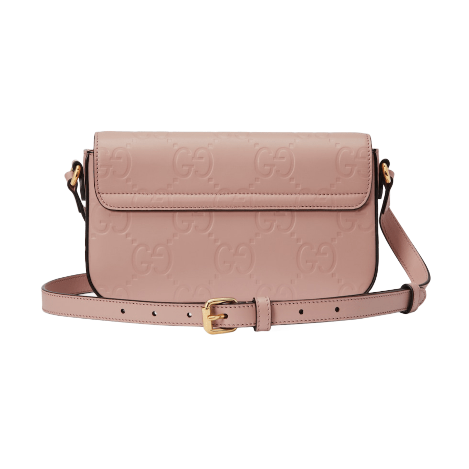 BORSA A SPALLA MINI GG IN PELLE CIPRIA