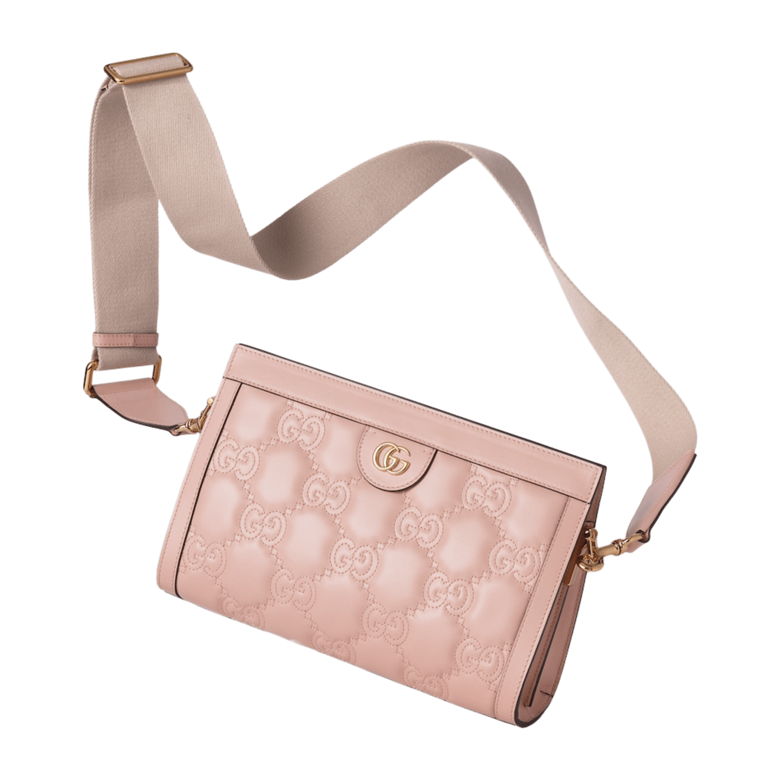 BORSA GG MATELASSÉ MISURA PICCOLA IN PELLE ROSA