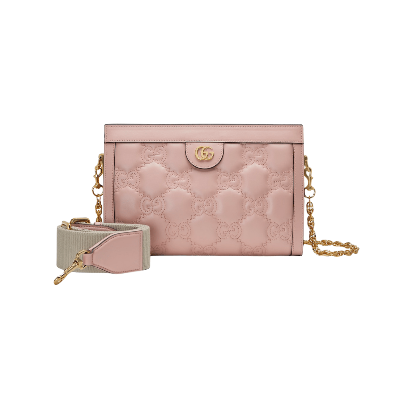 BORSA GG MATELASSÉ MISURA PICCOLA IN PELLE ROSA