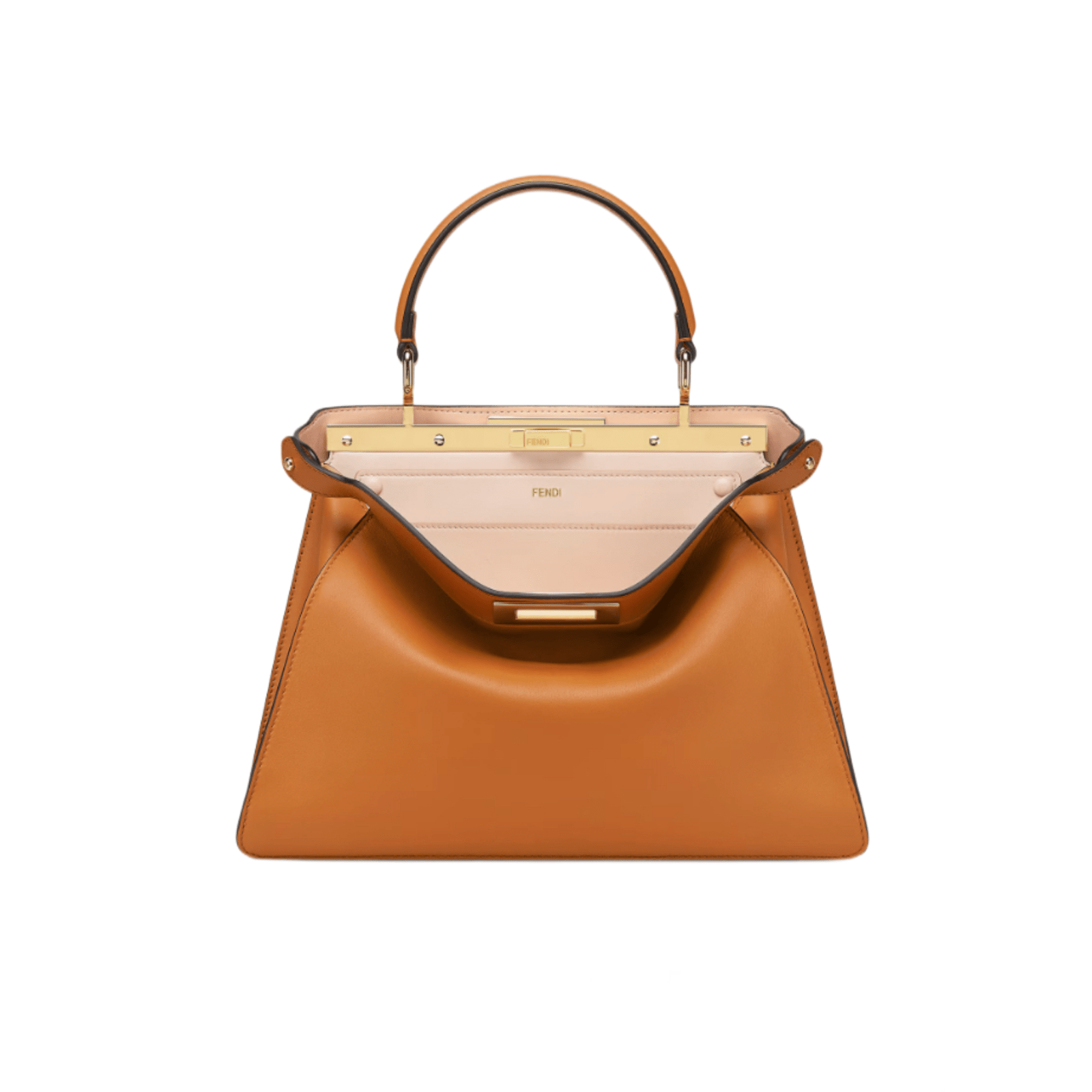 BORSA PEEKABOO ISEEU MEDIUM IN PELLE DI VITELLO MARRONE