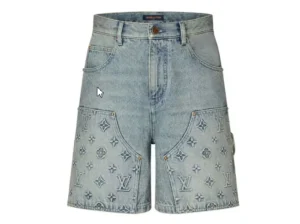 Louis Vuitton Denim Carpenter Shorts Blue