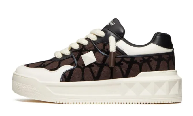 One Stud XL leather sneakers