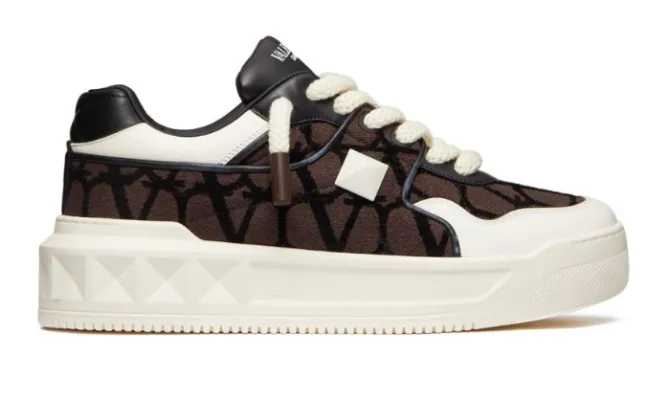 One Stud XL leather sneakers