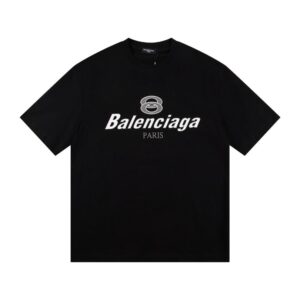 BLNCG T-shirt Paris Double Rings Logo Black