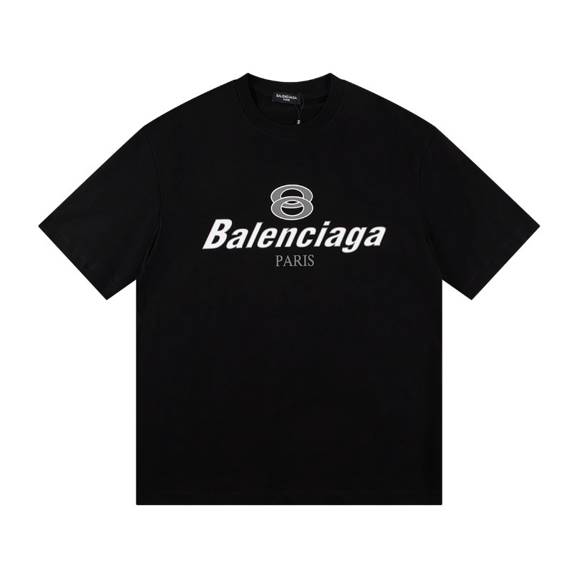 BLNCG T-shirt Paris Double Rings Logo Black