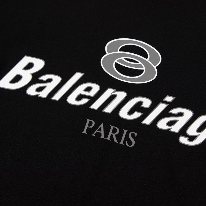 BLNCG T-shirt Paris Double Rings Logo Black