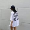 OFF-WHT T-shirt Arrows Logo Black White