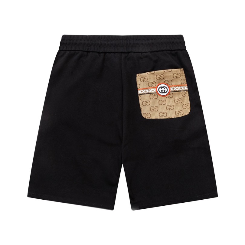 GG Shorts Black Monogram Side-Pocket