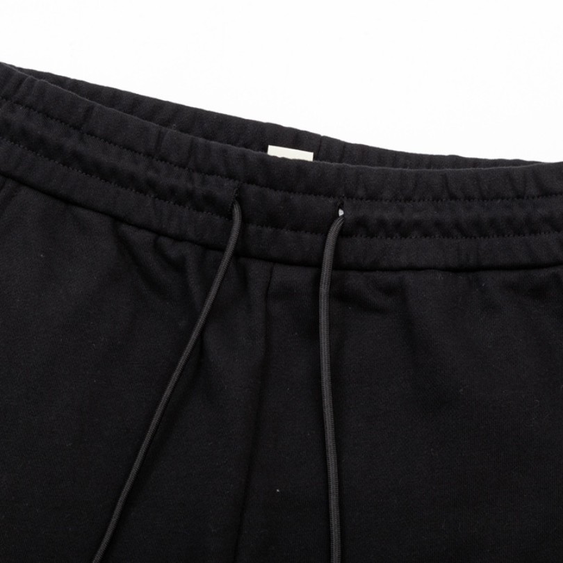 GG Shorts Black Monogram Side-Pocket