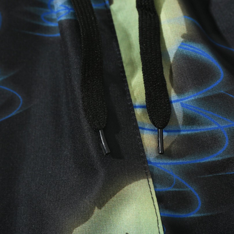 BP Shorts Glow-In-The-Dark Spiral Print
