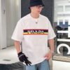 PRD T-shirt Stripe Logo White