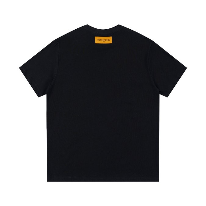 LV T-shirt Black Graphic Logo