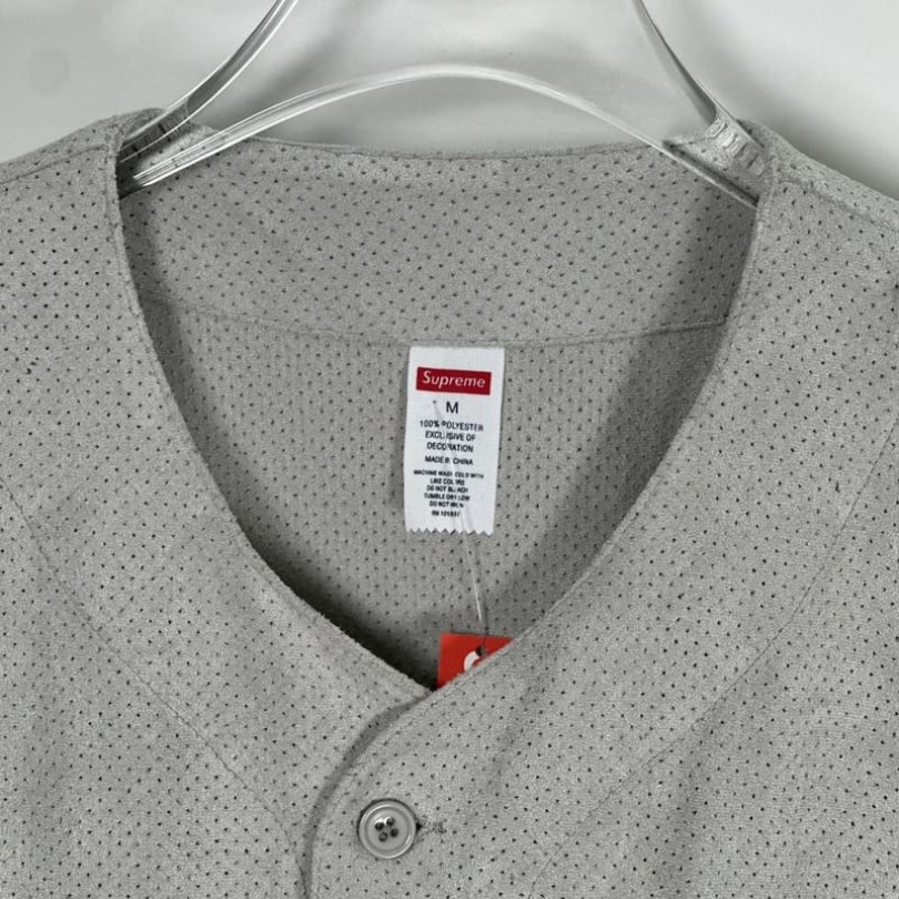 SPRM Jersey Button-Up Mesh Logo Embroidery