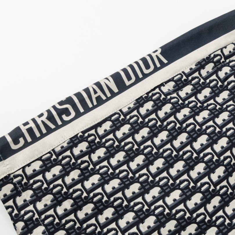 CD Shorts Monogram Navy Side Stripes